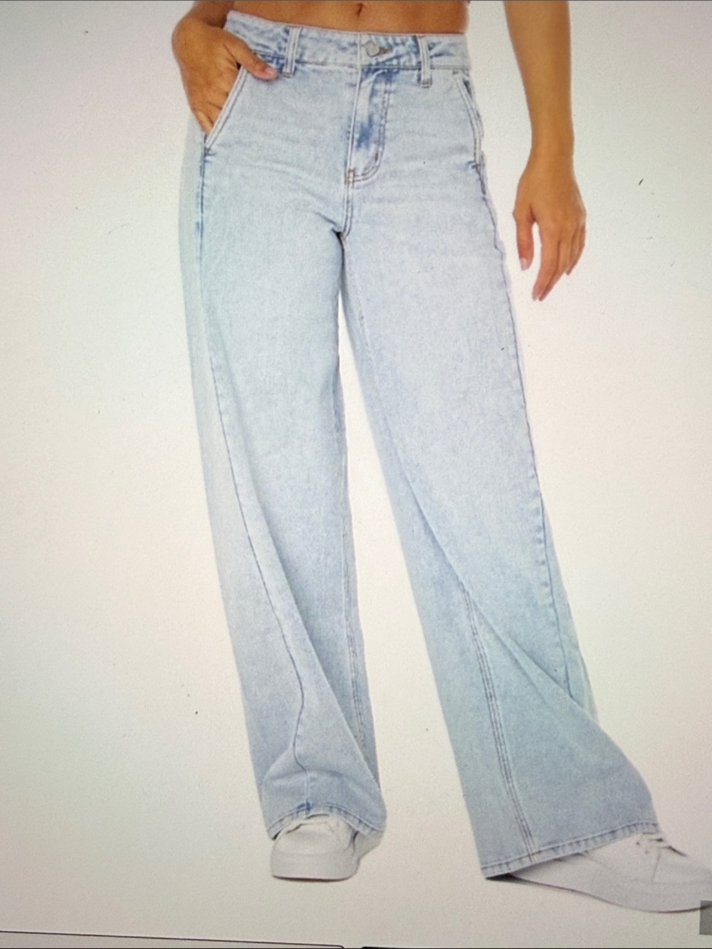 Celebrity Pink Wide Leg Denim